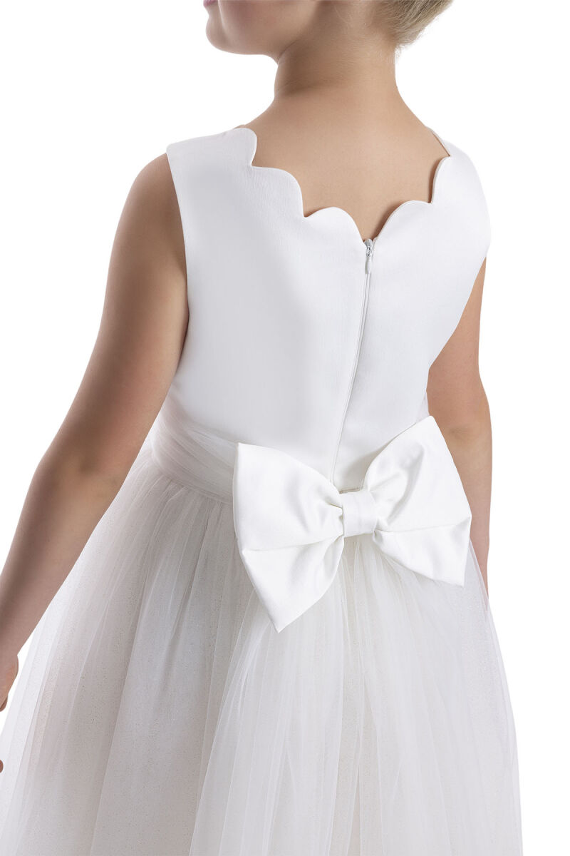 Ecru Girls Tulle Maxi Dress 8-12 AGE 34112PR - 6