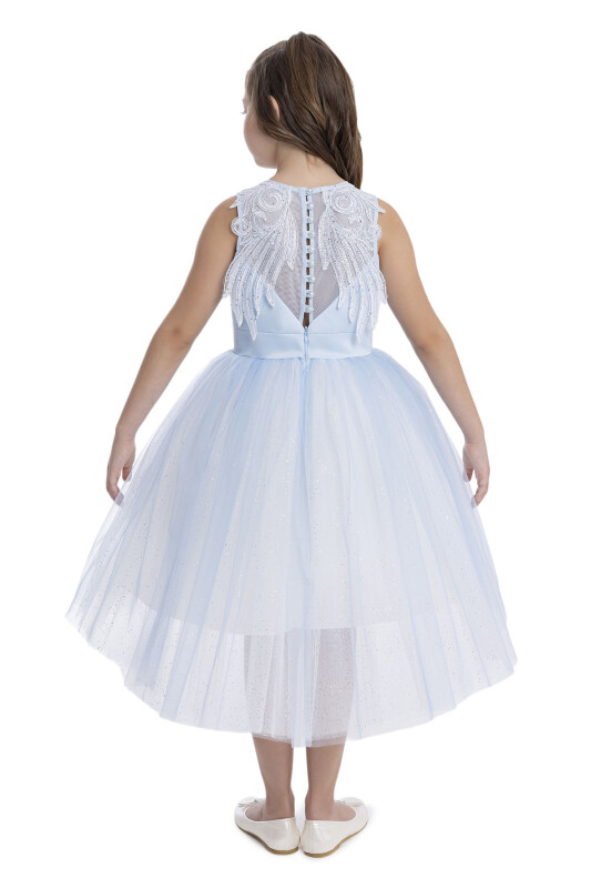 Blue Sleeveless Cut Girl's Dress 8-12 AGE 34057PR - 6