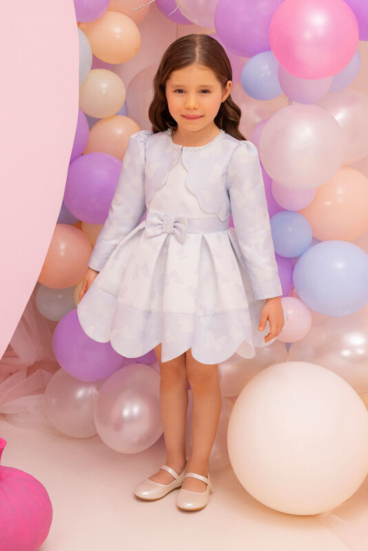 Blue Dress with Bolero for Girls 6-24 MONTH 34236PR - 1