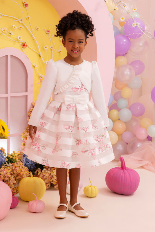 Pink Girls Set with Bolero 3-7 AGE 34214PR 