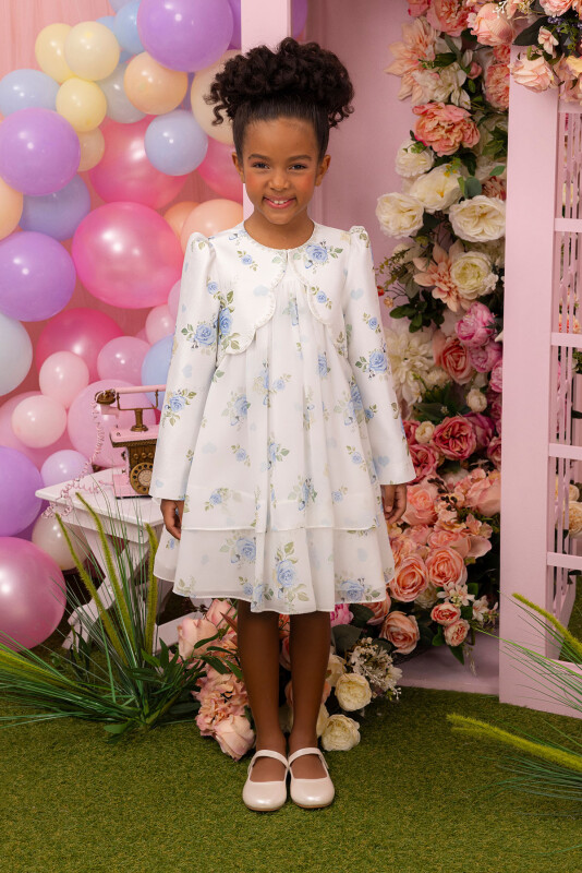 Blue Girls Set with Bolero 3-7 AGE 34329PR - 1