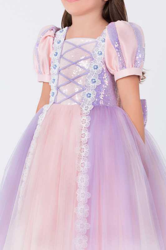 Colourful Girls Powder-Lilac Princess Costume 3-7 AGE 35018PR - 2