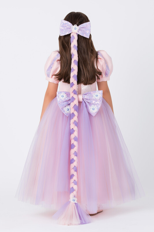 Colourful Girls Powder-Lilac Princess Costume 3-7 AGE 35018PR - 3
