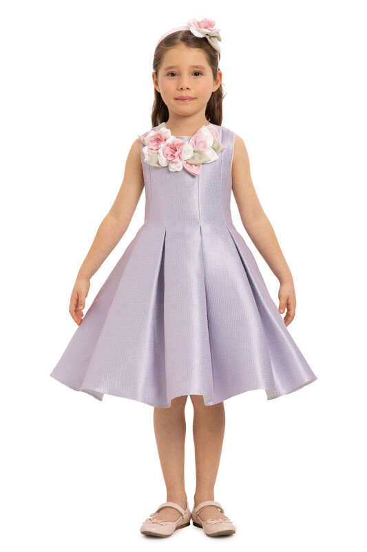 Lilac Girls Dress with Hair Accessory 3-7 AGE 35425PR 