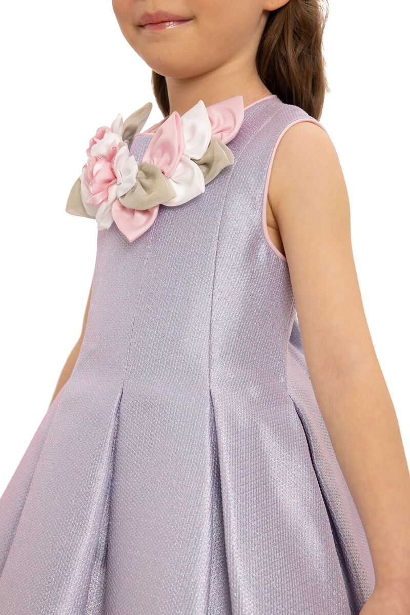Lilac Girls Dress with Hair Accessory 3-7 AGE 35425PR - 3
