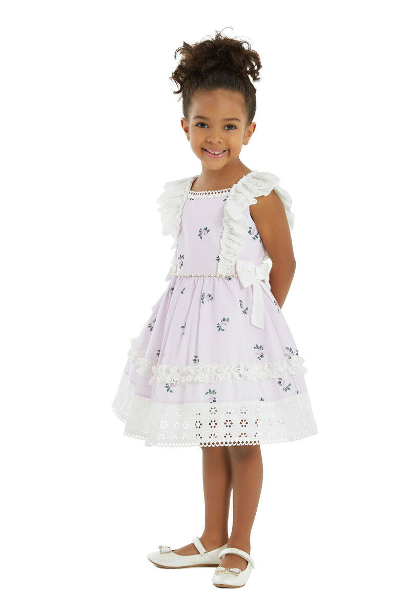 Pink Girl Frilly Dress 1-5 AGE 32221PR - 2