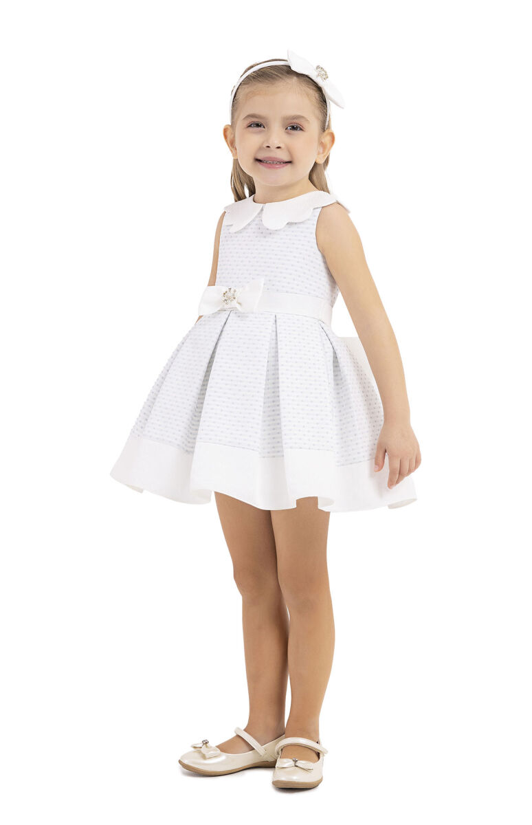 Blue Sleeveless cutting, dress for girls 6-18 MONTH 33212PR - 2
