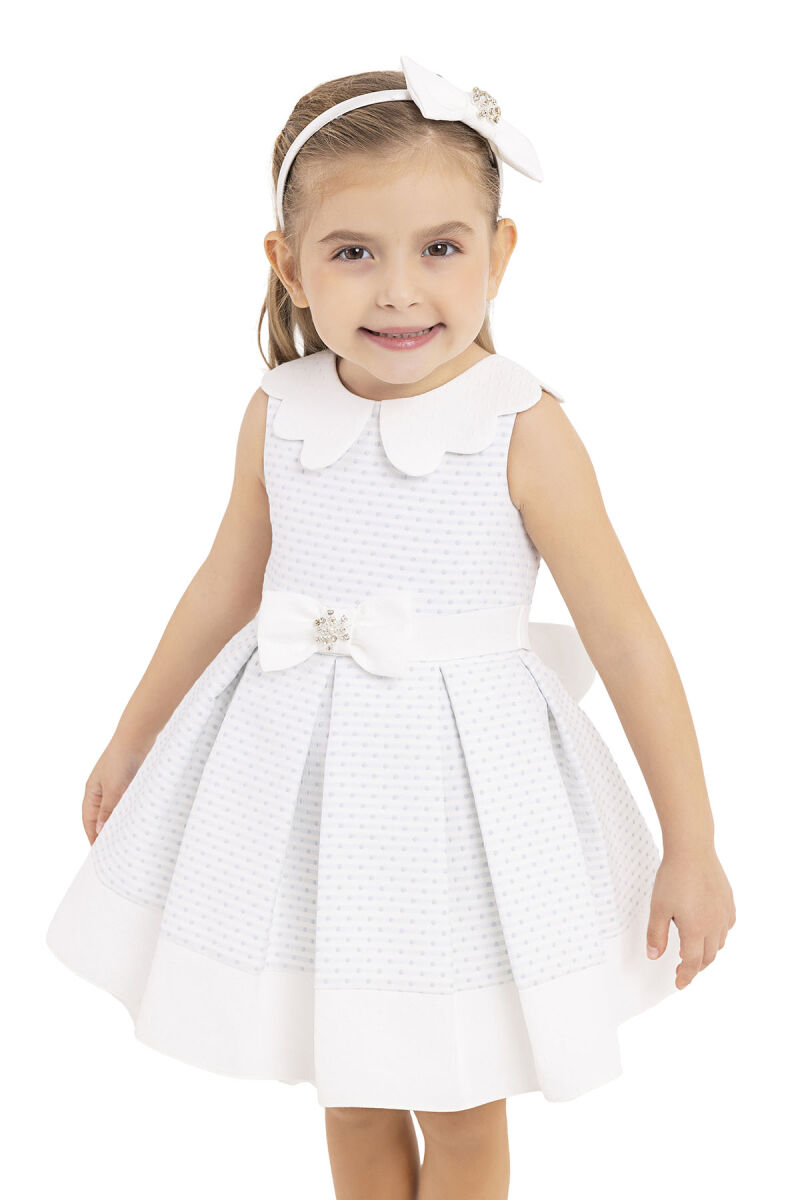 Blue Sleeveless cutting, dress for girls 6-18 MONTH 33212PR - 3