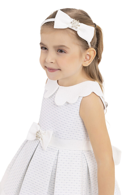 Blue Sleeveless cutting, dress for girls 6-18 MONTH 33212PR - 4