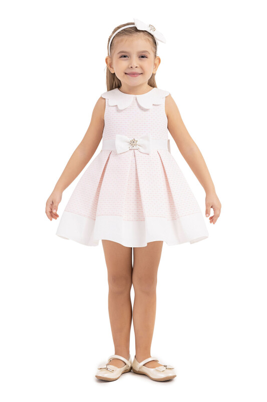 Powder Sleeveless cutting, dress for girls 6-18 MONTH 33212PR 