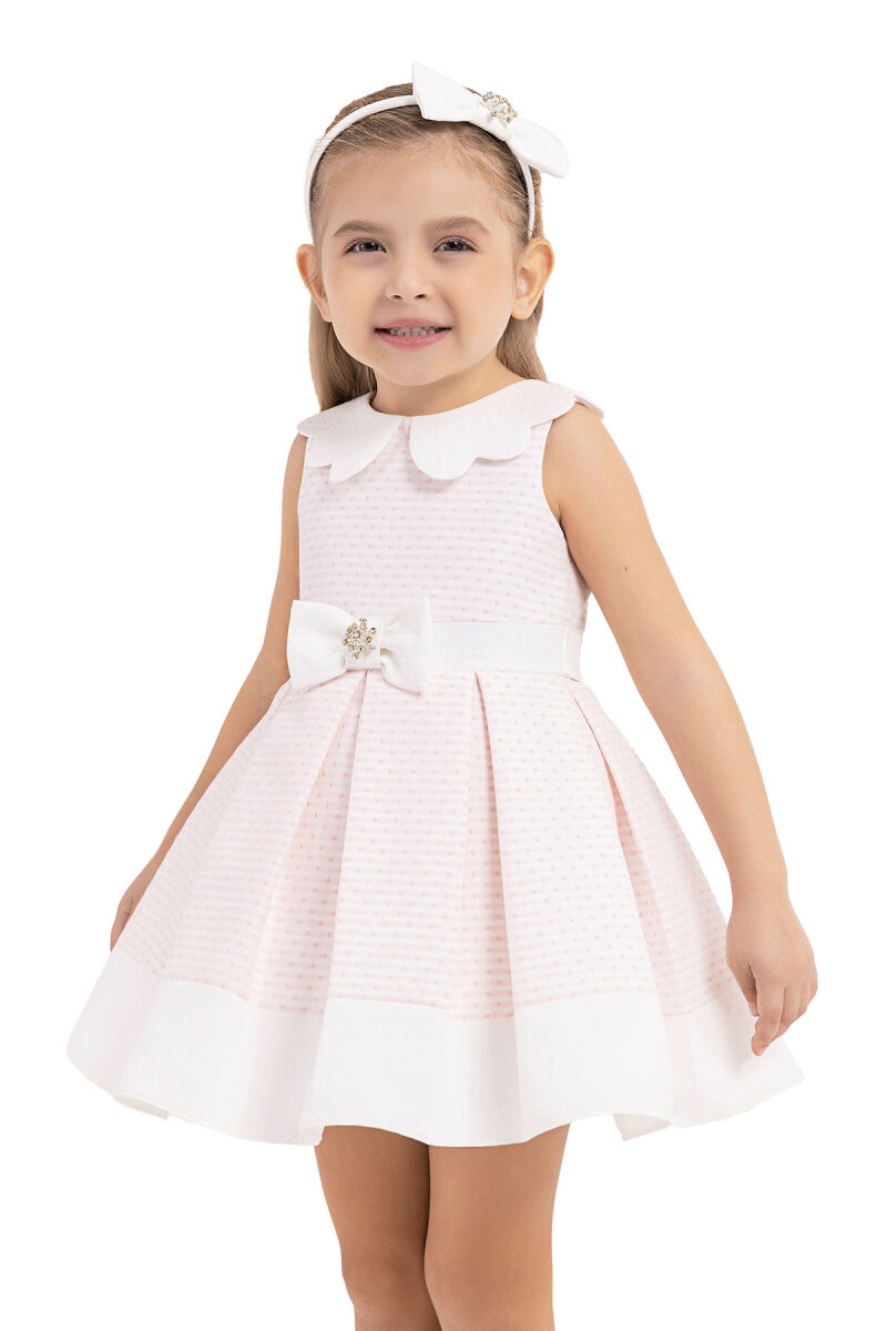 Powder Sleeveless cutting, dress for girls 6-18 MONTH 33212PR - 3