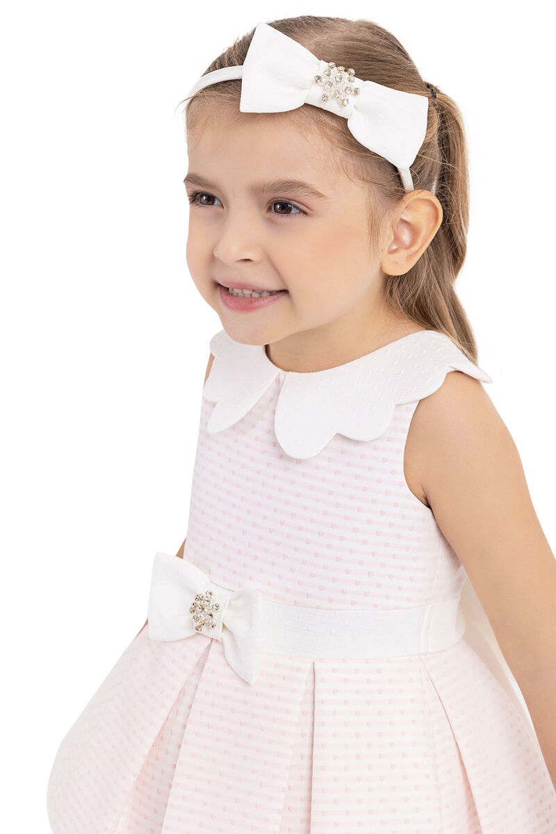 Powder Sleeveless cutting, dress for girls 6-18 MONTH 33212PR - 4