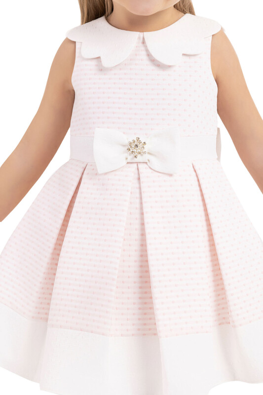 Powder Sleeveless cutting, dress for girls 6-18 MONTH 33212PR - 5