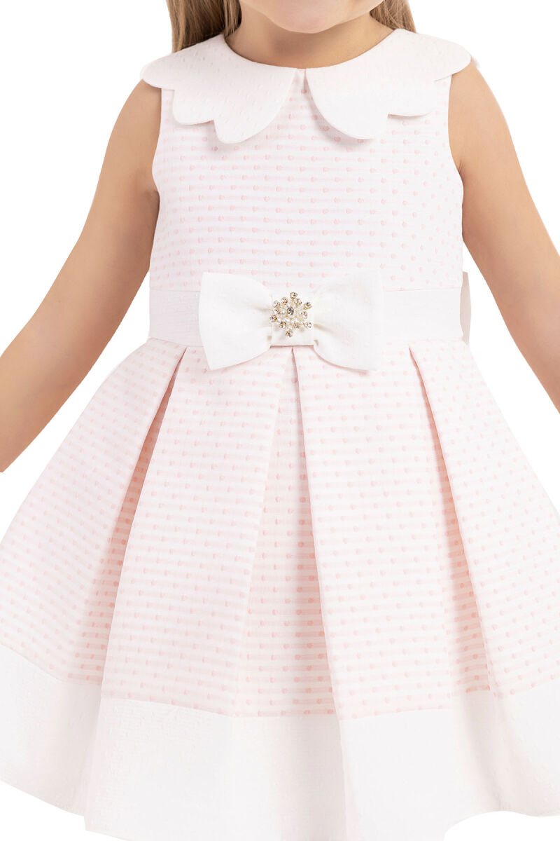 Powder Sleeveless cutting, dress for girls 6-18 MONTH 33212PR - 5