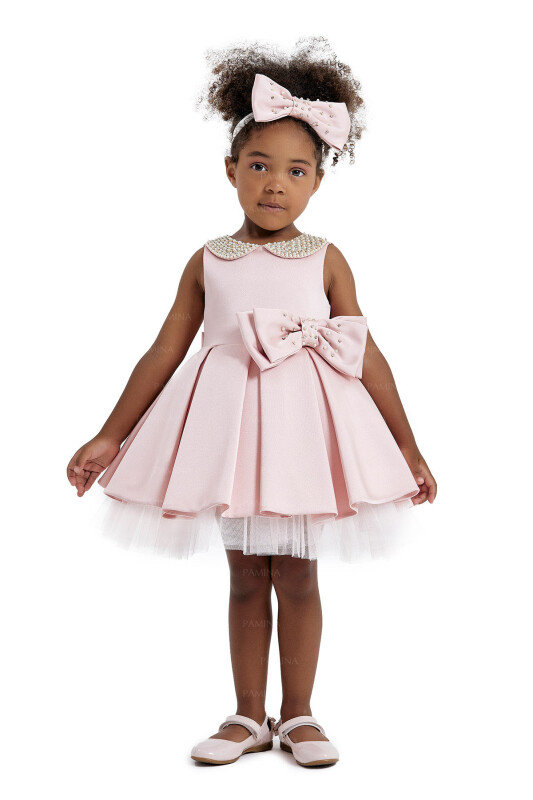 Powder Baby Collored Satin Dress 6-12-18 MONTH 33120PR 