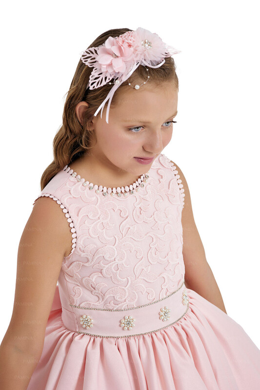 Powder Laced Dress 8-12 AGE 33154PR - 4