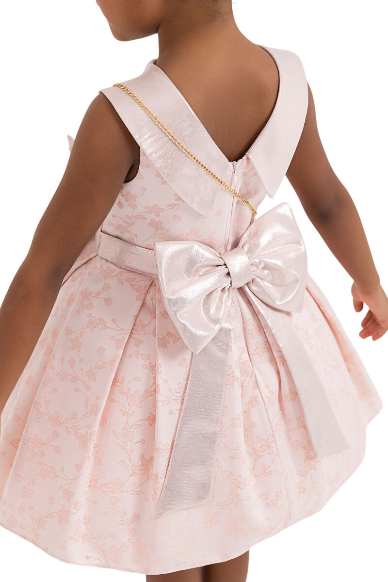 Powder Silvery jacquard, dress for girls 2-6 AGE 33198PR - 6
