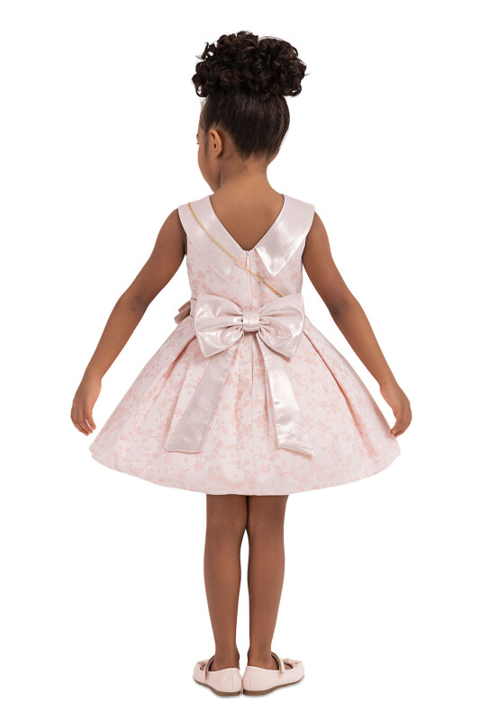 Powder Silvery jacquard, dress for girls 2-6 AGE 33198PR - 7