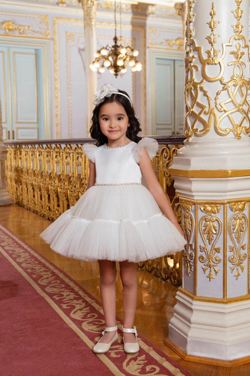 Ecru Tulle Dress 6-12-18 MONTH 33122PR - 2