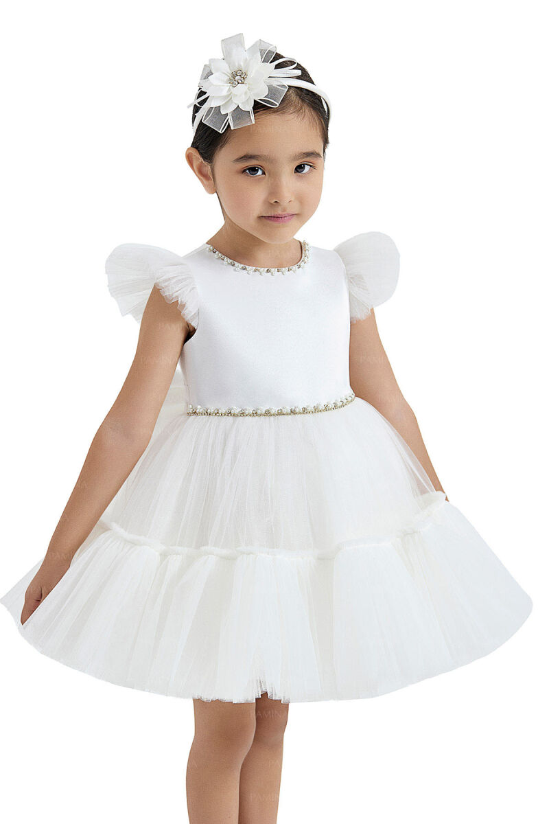 Ecru Tulle Dress 6-12-18 MONTH 33122PR - 8