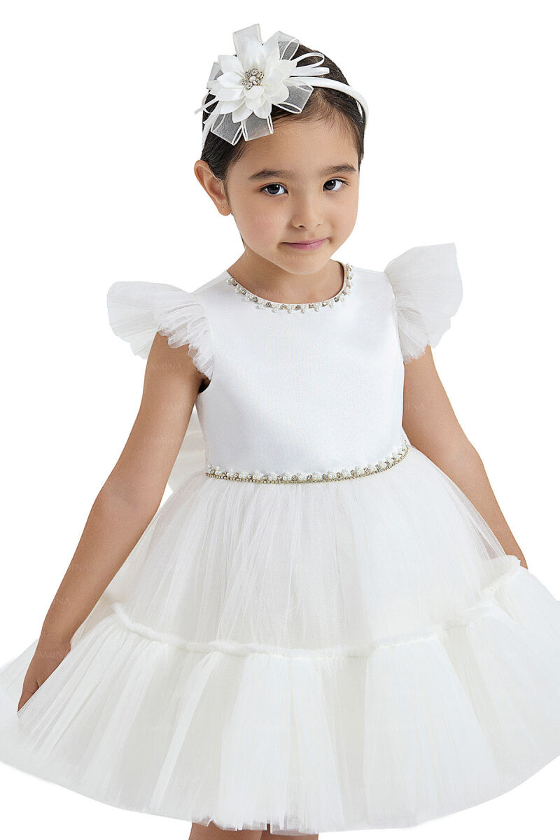 Ecru Tulle Dress 6-12-18 MONTH 33122PR - 9