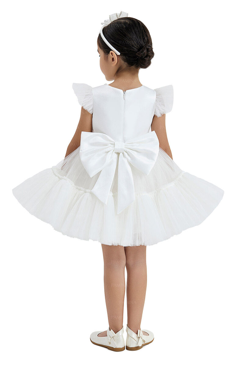 Ecru Tulle Dress 6-12-18 MONTH 33122PR - 10