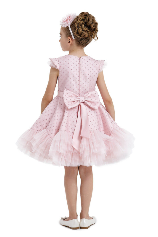 Powder Ruffled Dress 4-8 AGE 33113PR - 10