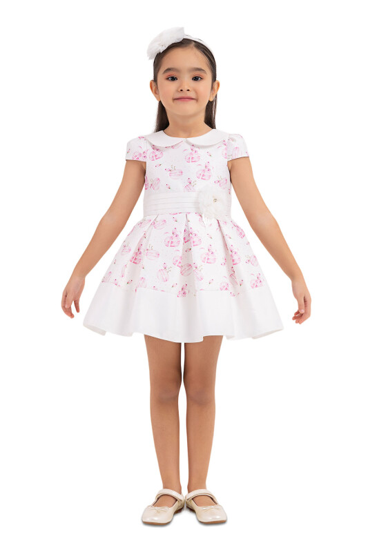 Pink Baby collar, dress for girls 6-18 MONTH 33222PR - 1