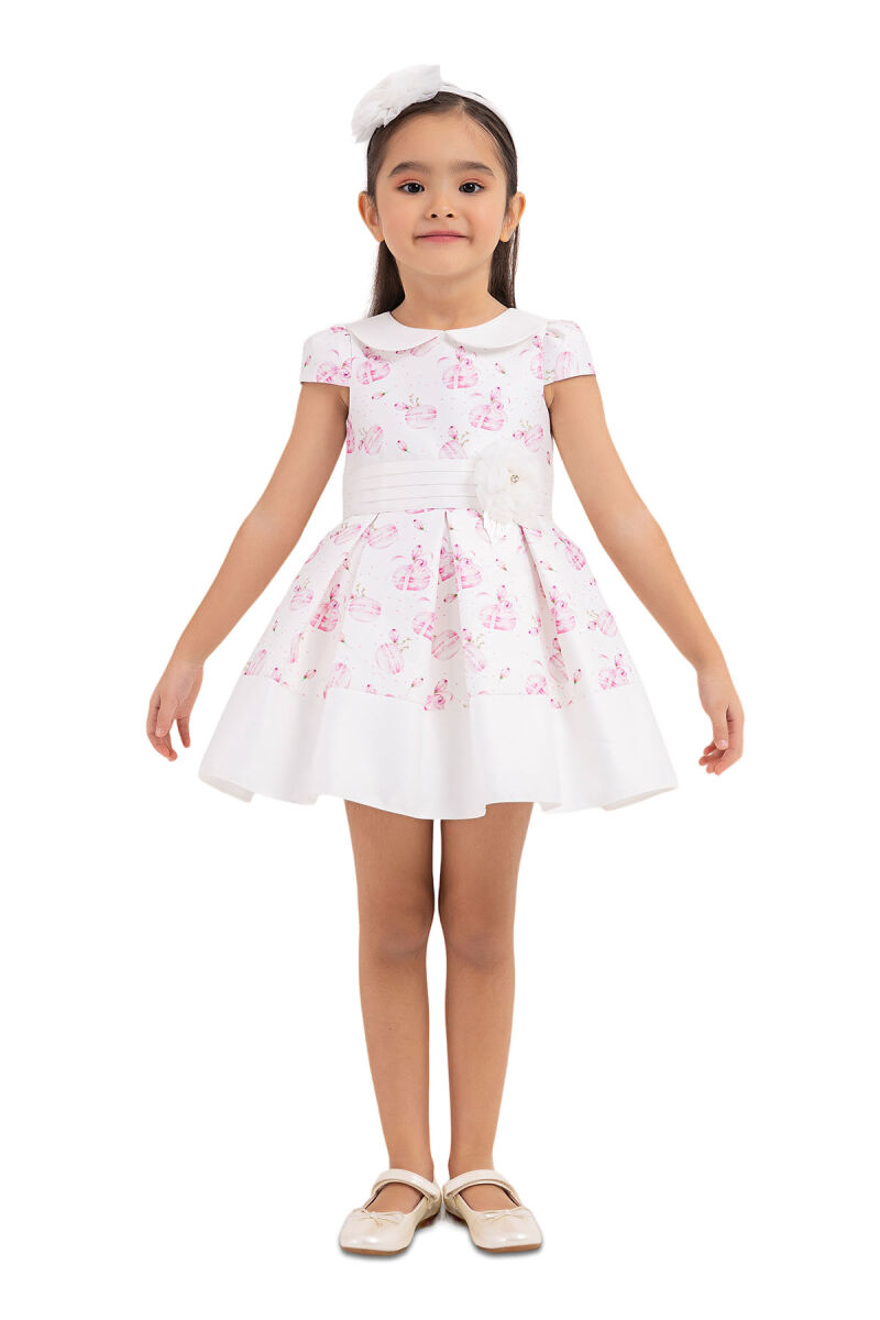 Pink Baby collar, dress for girls 6-18 MONTH 33222PR - 1