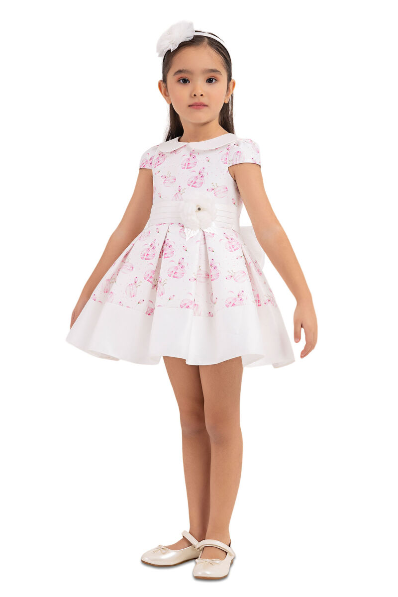 Pink Baby collar, dress for girls 6-18 MONTH 33222PR - 2