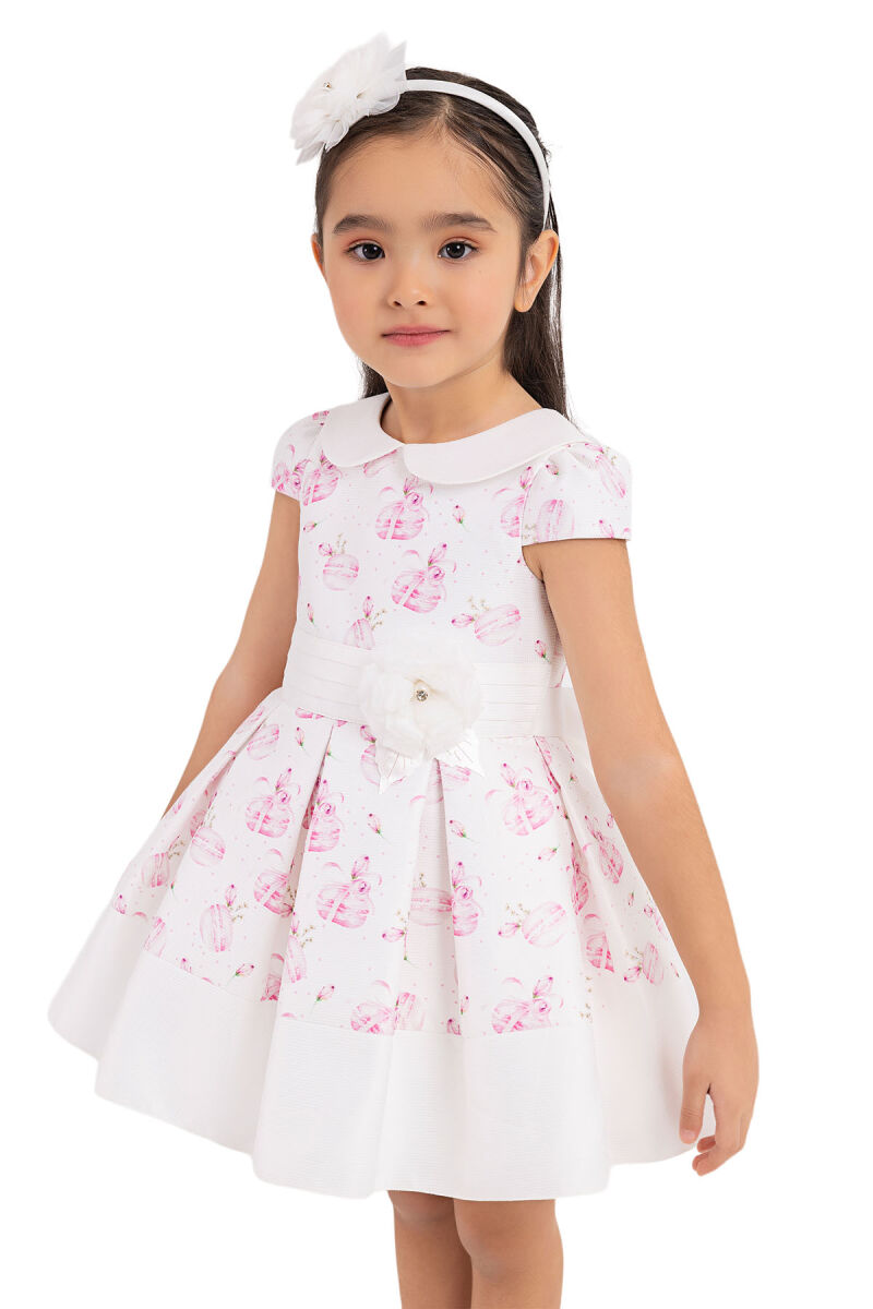 Pink Baby collar, dress for girls 6-18 MONTH 33222PR - 3