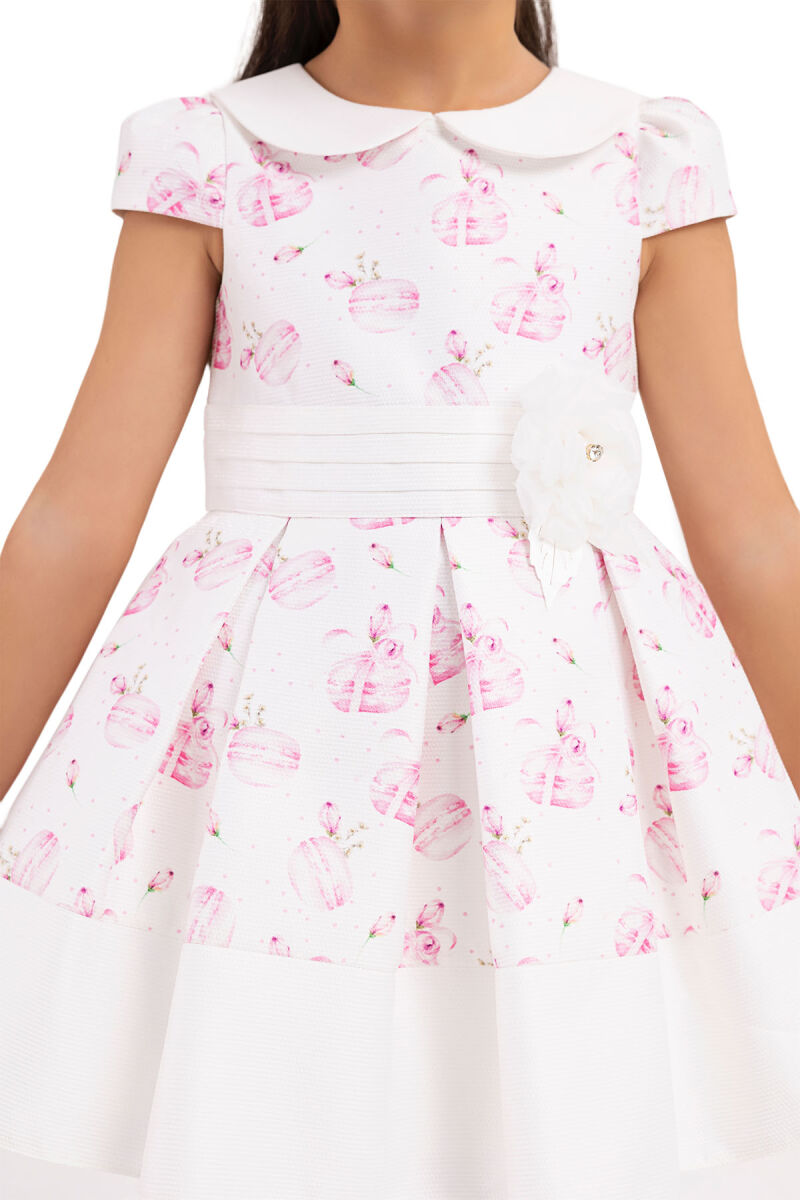 Pink Baby collar, dress for girls 6-18 MONTH 33222PR - 4