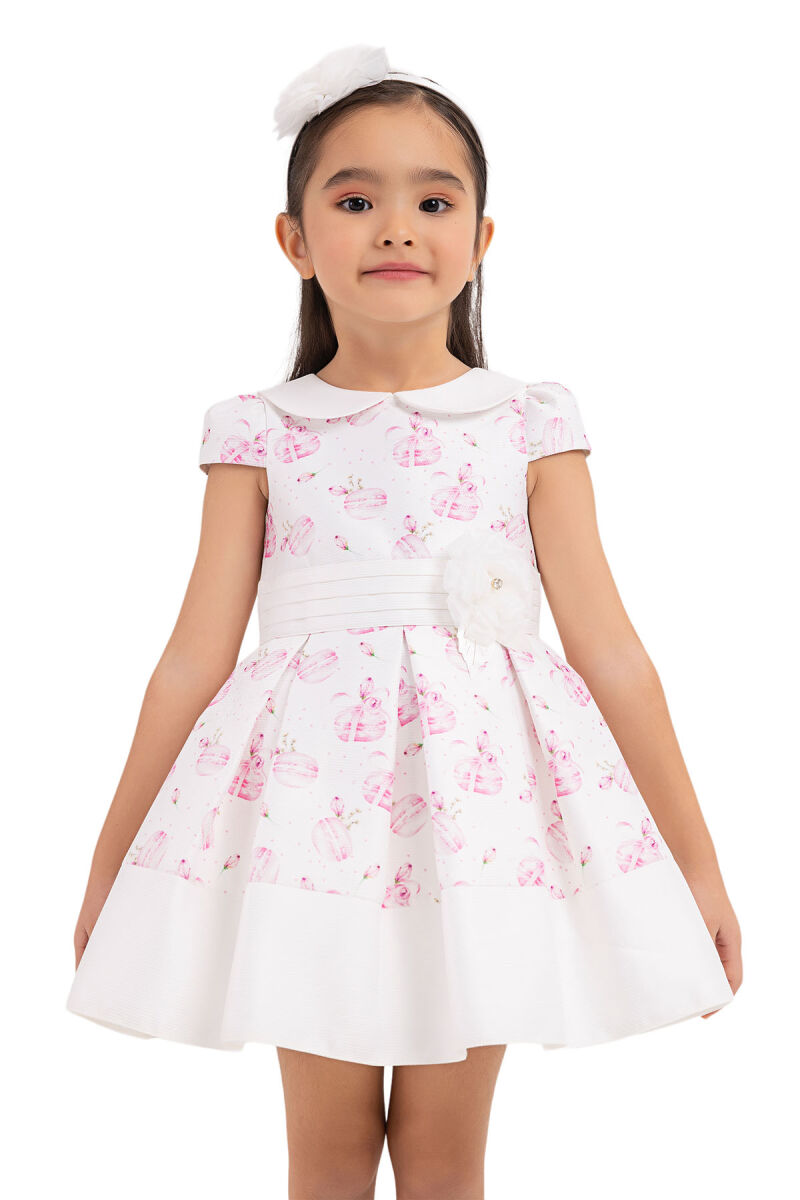 Pink Baby collar, dress for girls 6-18 MONTH 33222PR - 5
