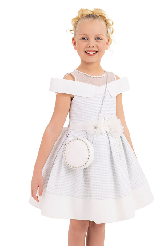 Blue Princess collar dress for girls 8-12 AGE 33192PR - 3
