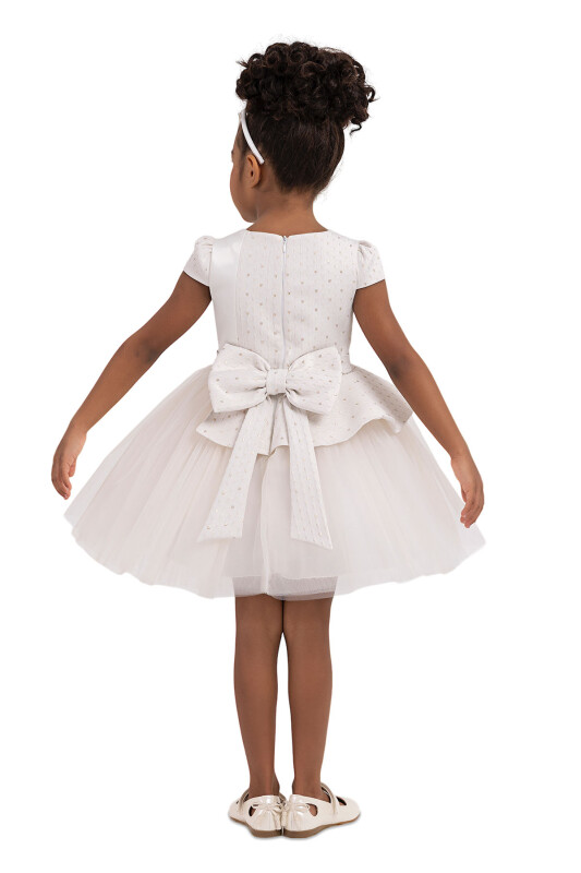 Beige Tutu dress for girls 2-6 AGE 33214PR - 7