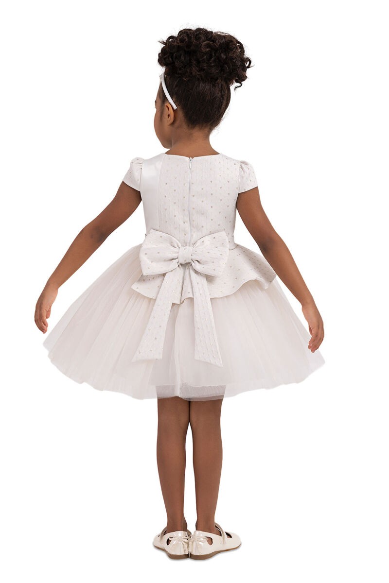 Beige Tutu dress for girls 2-6 AGE 33214PR - 7