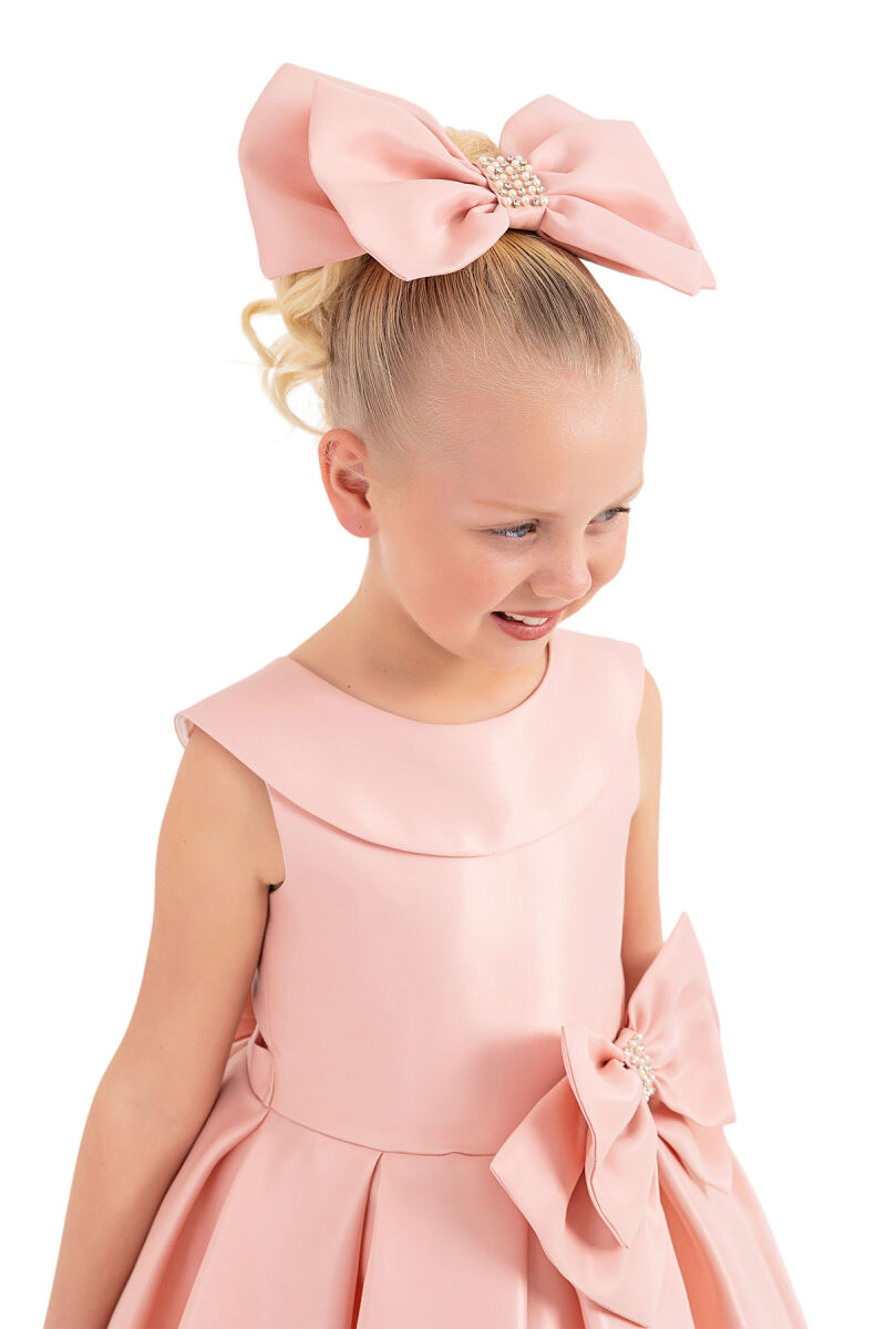 Salmon Sleeveless Cutting Dress for Girls 8-12 AGE 33100PR - 5