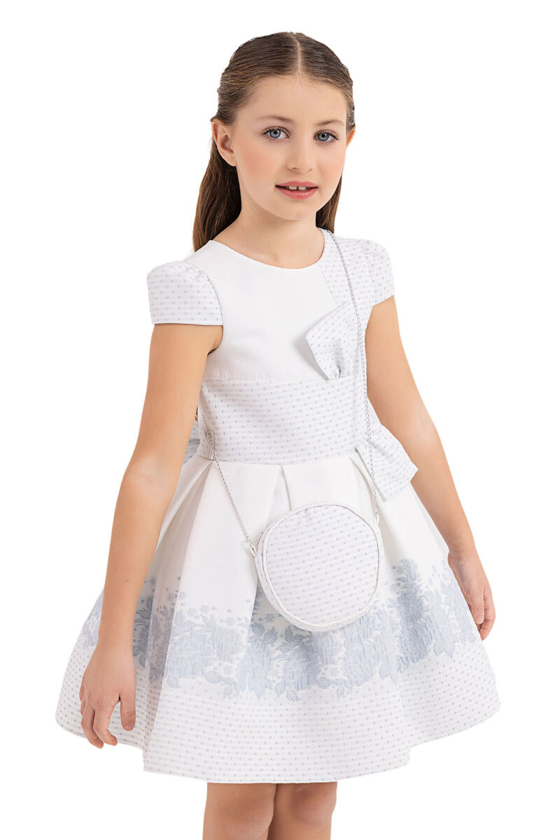 Blue Moon-sleeved Dress for Girls 4-8 AGE 33263PR - 3