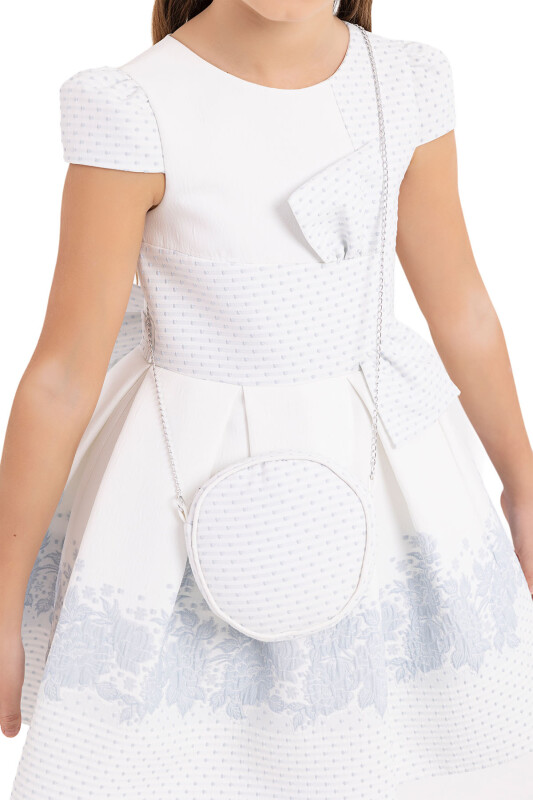 Blue Moon-sleeved Dress for Girls 4-8 AGE 33263PR - 4