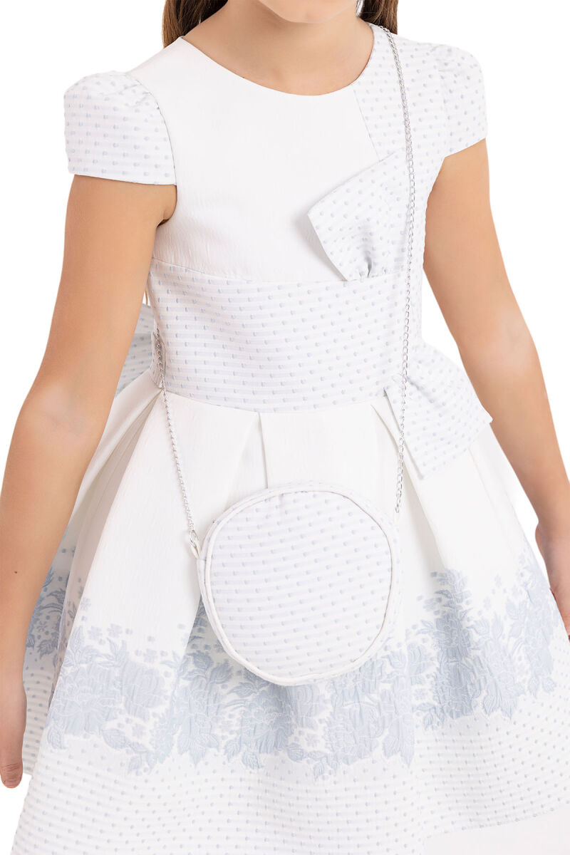 Blue Moon-sleeved Dress for Girls 4-8 AGE 33263PR - 4