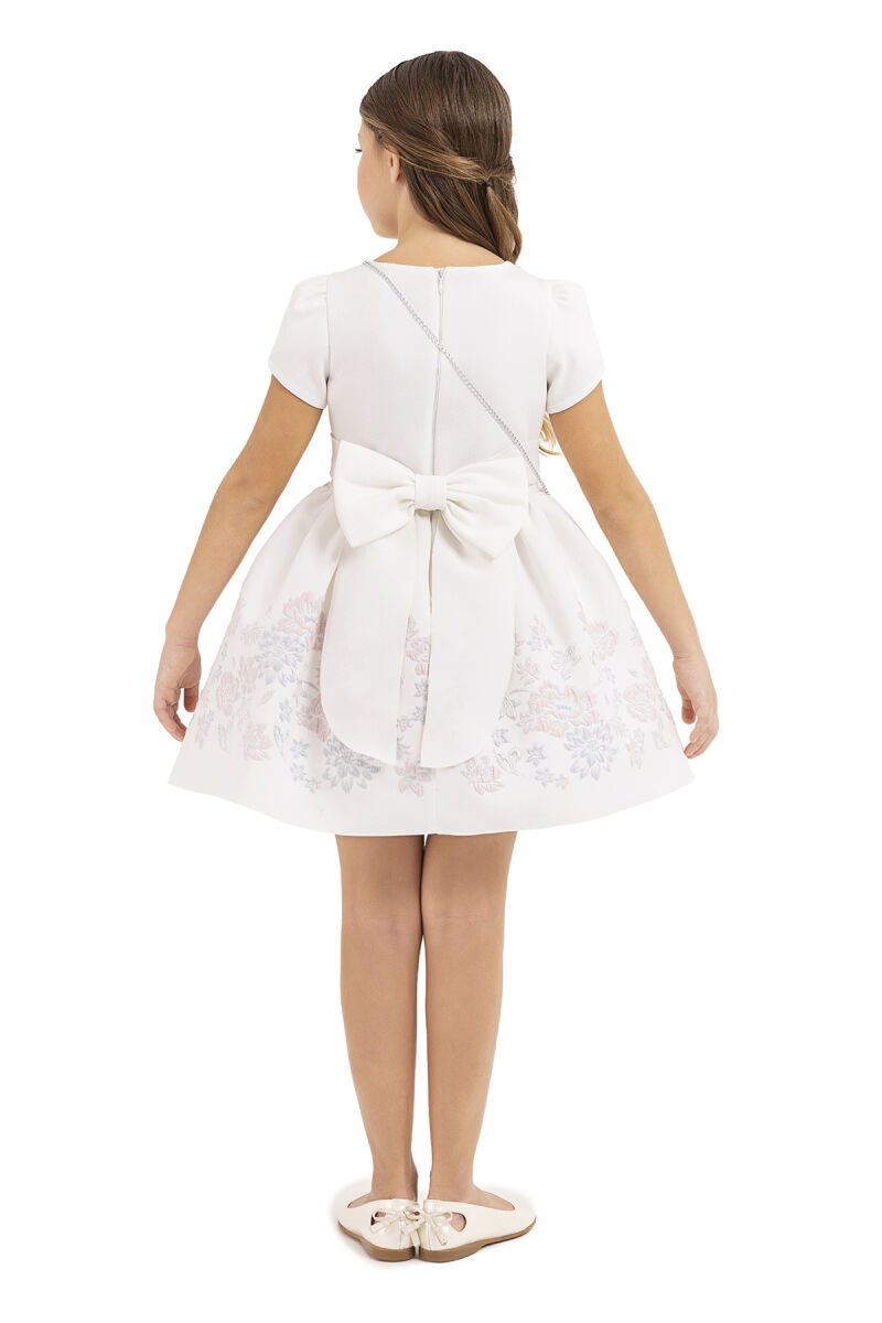 Powder Short-sleeved dress for girls 4-8 AGE 33239PR - 7