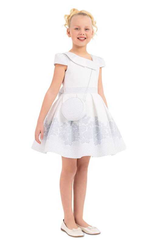 Blue Moon-Sleeved Dress for Girls 8-12 AGE 33264PR - 6