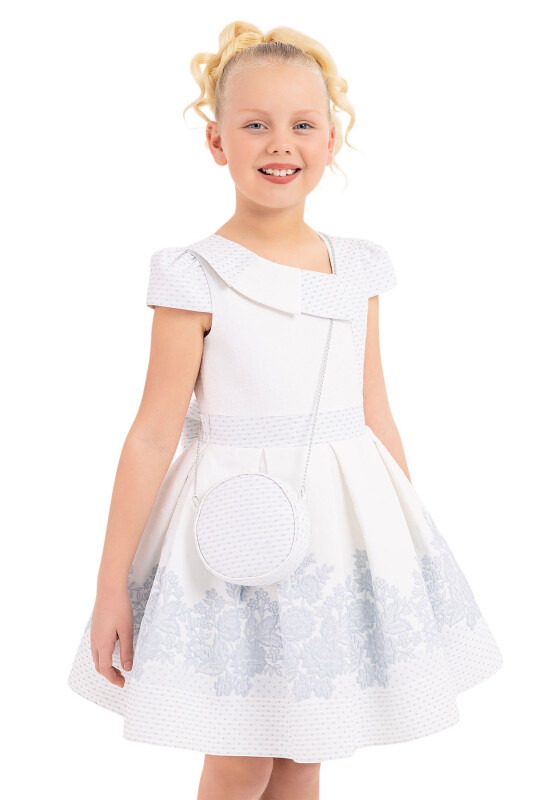 Blue Moon-Sleeved Dress for Girls 8-12 AGE 33264PR - 7
