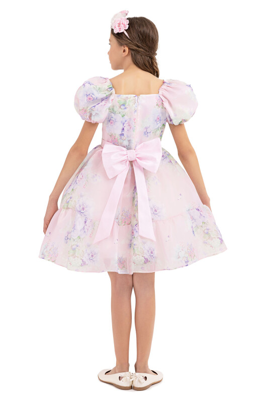 Powder Balloon-sleeved dress for girls 8-12 AGE 33292PR - 7