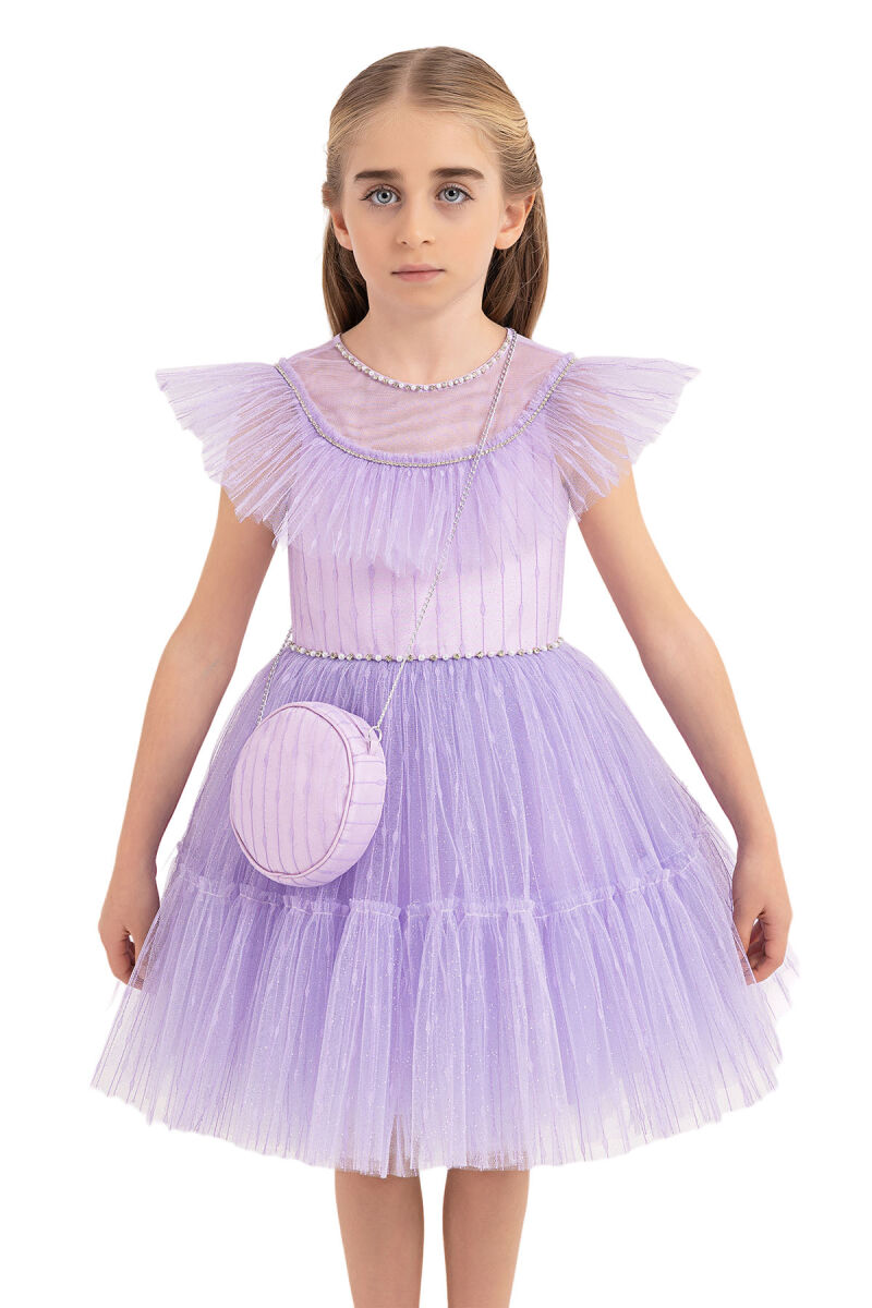 Lilac Tutu Dress for Girls 4-8 AGE 33324PR - 5