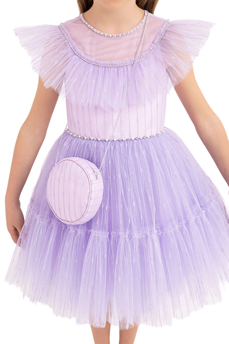 Lilac Tutu Dress for Girls 4-8 AGE 33324PR - 6
