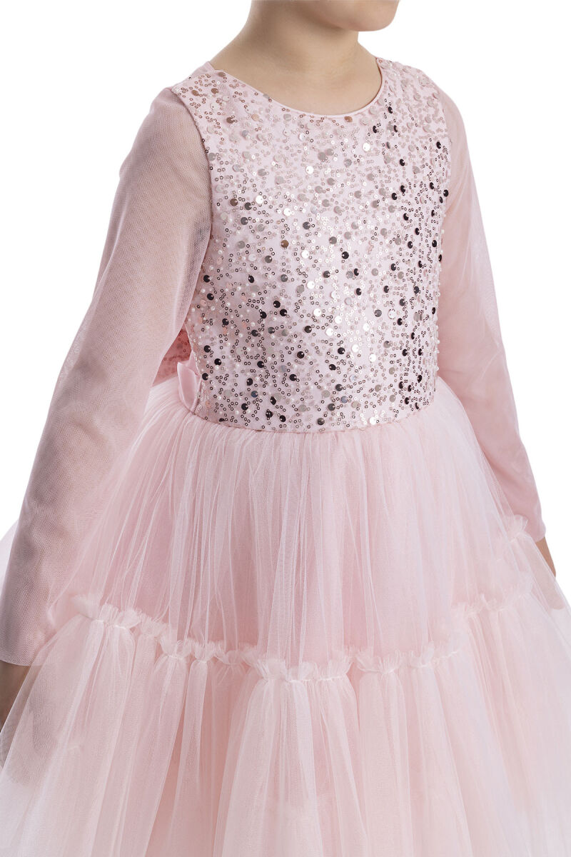 Powder Knee-Length Girl's Dress 8-12 AGE 34040PR - 5