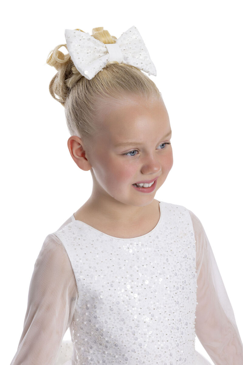 Ecru Knee-Length Girl's Dress 8-12 AGE 34040PR - 5