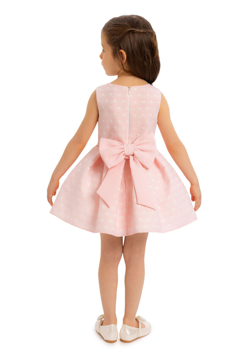 Powder Heart Jacquard Girl Child Bolero Dress 6-24 MONTH 34180PR - 8
