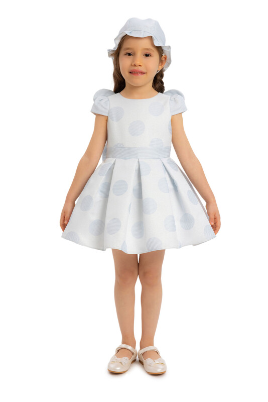 Blue Polka-Dotted Girl Child Dress 6-24 MONTH 34233PR 